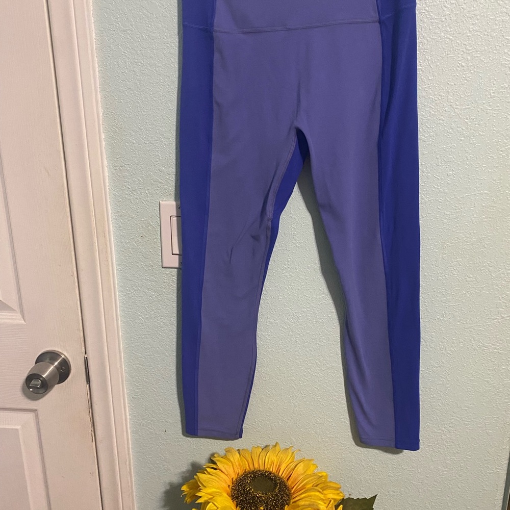 Athleta Royal Blue Transcend Leggings